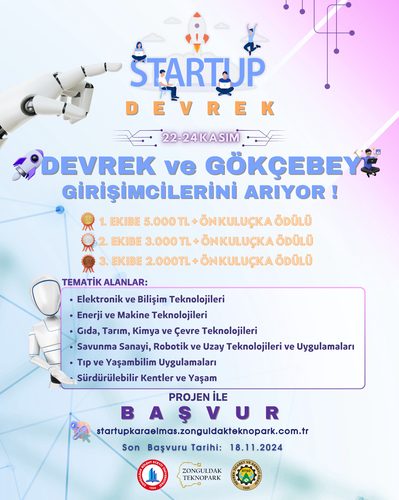 Startup Devrek başvuruları başladı