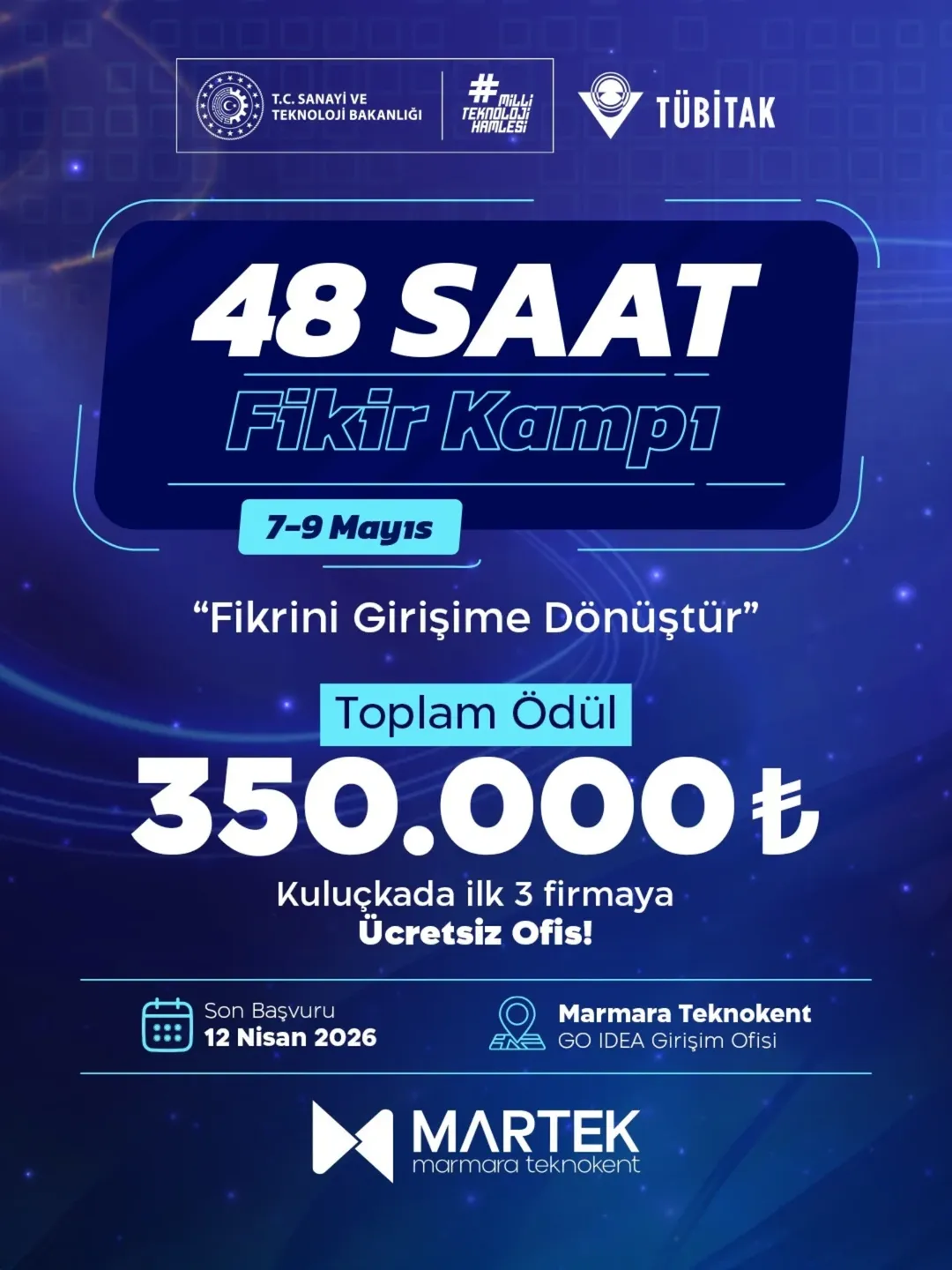 🚀 48 Saat Fikir Kampı başvuruları başladı!